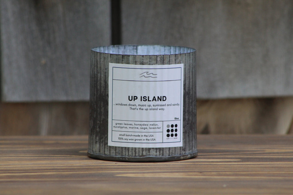 Up Island 10oz Rustic Soy Candle