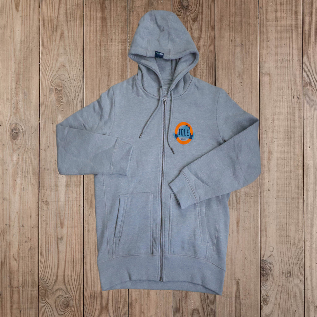 Unisex No Wake Organic Zip Hoodie