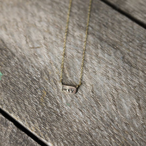 Slip77 Itty Bitty Bar Necklace