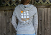 Women's 9 Dots Terry Zip Hoodie