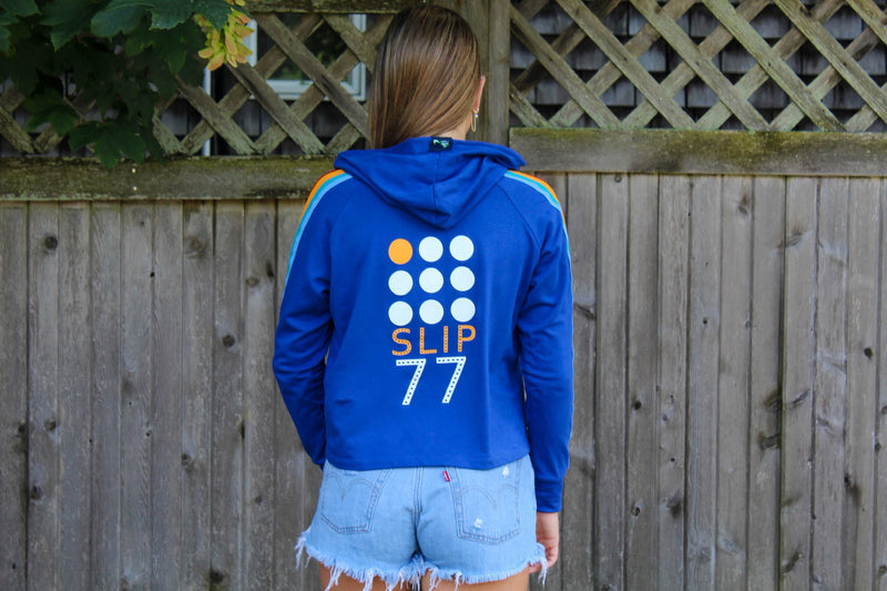 Women's 9 Dots Crop Track Hoodie