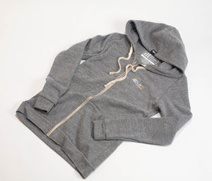 Men's 9 Dots Logo Fleece Zip Hoodie