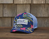 9 Dots Patch Flat Brim Trucker Hat