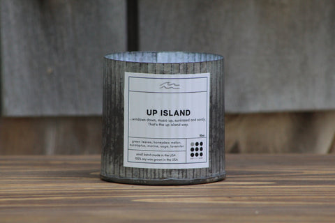 Down Island 10oz Rustic Soy Candle